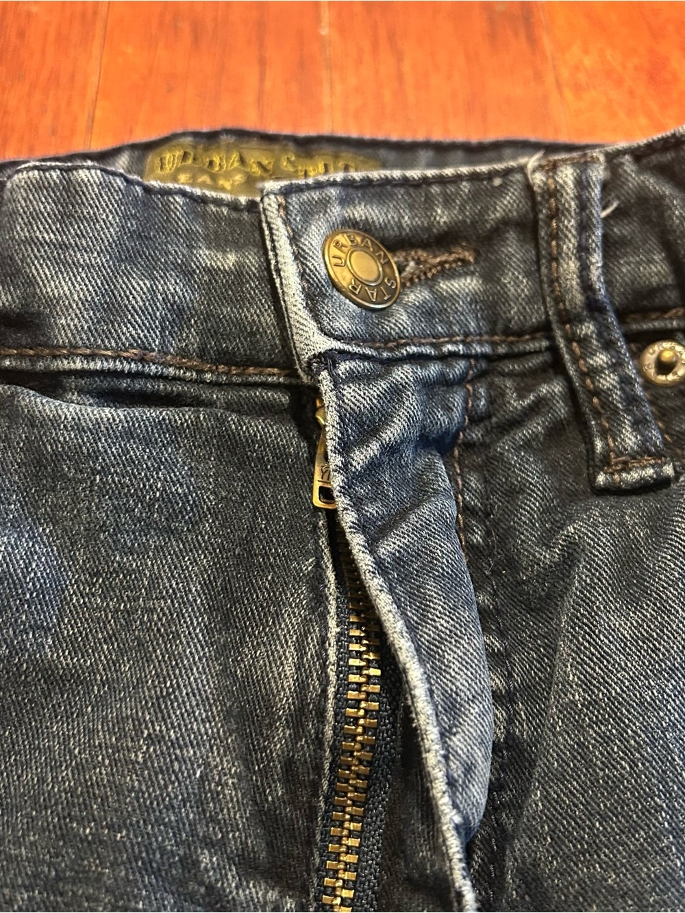 Vintage Urban Star Streetwear Skater Straight Leg Embroidered Black Jeans 30x31 - Picture 6 of 14